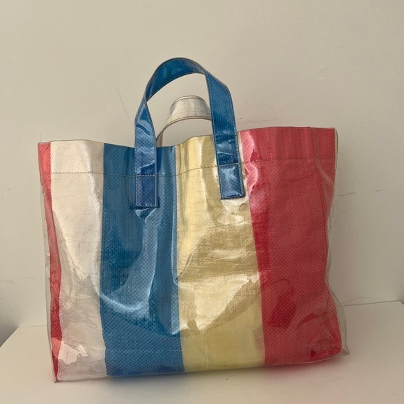 Comme Des Garcons Mens Large Foldable Pvc Tote Bag - Picture 3 of 10